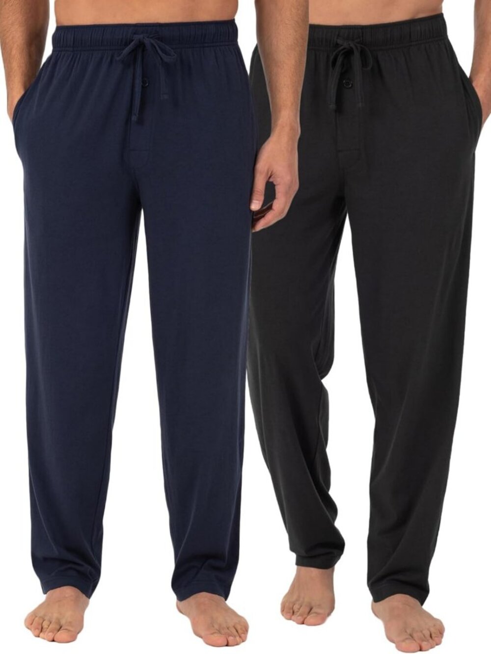 Comfortable Men's Extended Size Jersey Knit Sleep Pants - Lounge & Pajama Wear